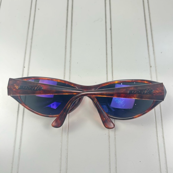 Haven Tortoise Shell Wrap-Around Sunglasses Dark Lens Vintage Y2K Style - Picture 6 of 10